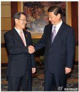 习近平总书记会见萧万长一行